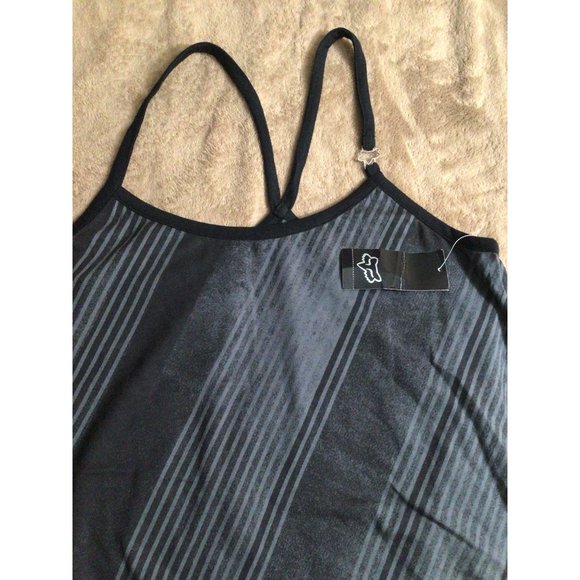 Fox Racing Resonate Tank Top Balck Gray S stripped - Picture 4 of 10